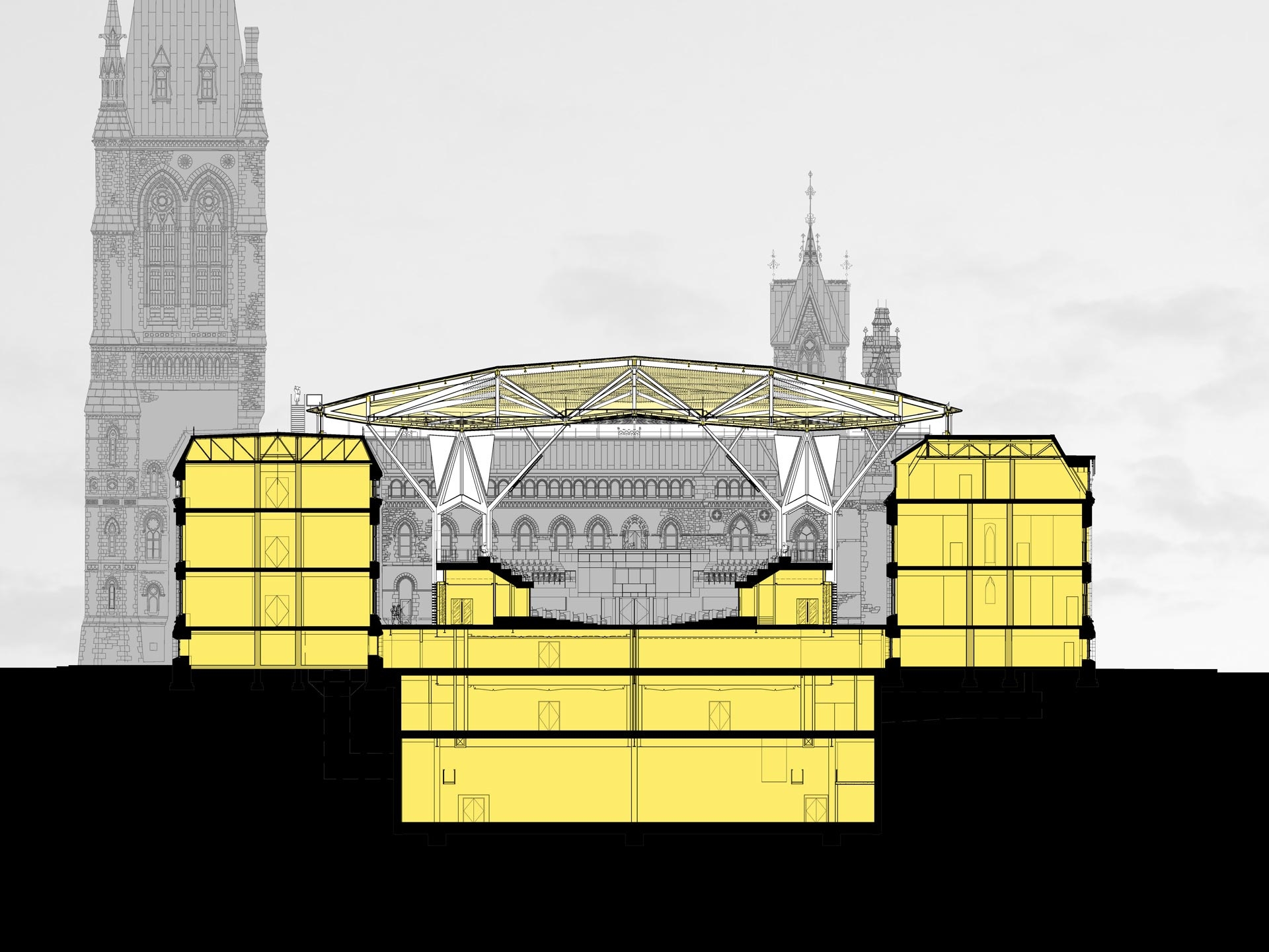 West Block<br>in progress