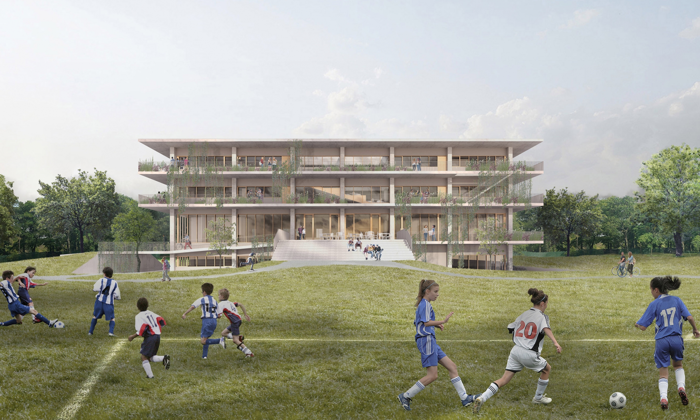 Collège Saint-Anne, nouveau pavillon secondaire Dorval<br>En cours<br>