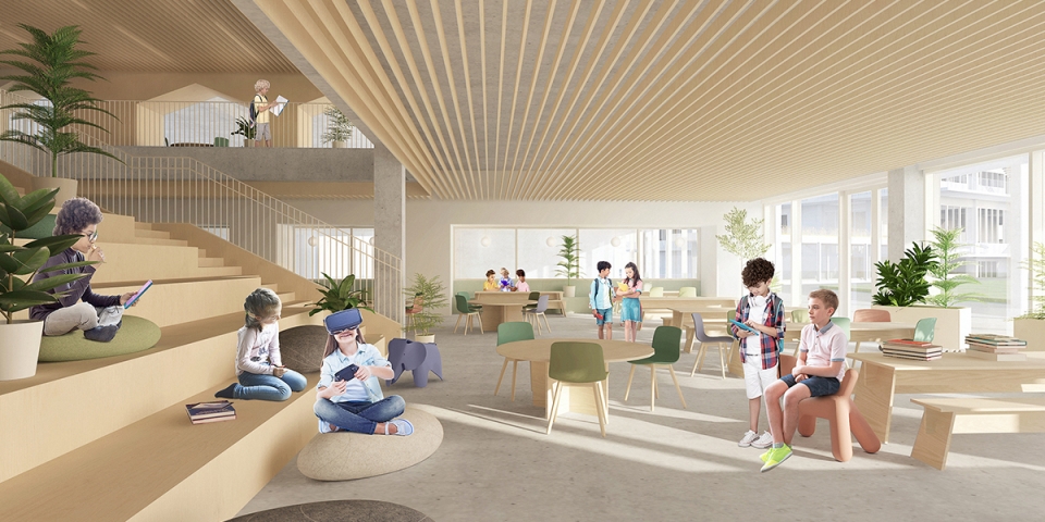 Collège Saint-Anne, New Preschool and Primary School<br>In progess<br>